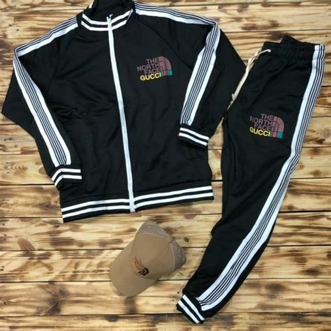 gucci north face track suit